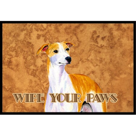 Carolines Treasures 18 x 27 In. Whippet Wipe Your Paws Indoor Or Outdoor Mat LH9449MAT